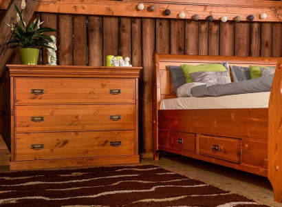 Chest of drawers with 3 drawers Sideboard Sideboard Wood Wardrobe Chests of drawers Brown new